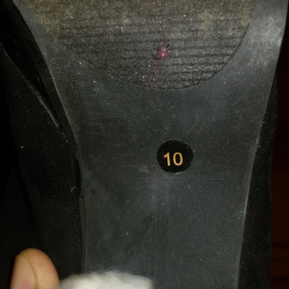 Peep Toe Bootie Heels - Picture 4 of 5